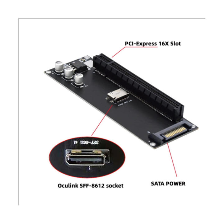 pcie-to-sff-8611-adapter-oculink-sff-8611-to-pcie-pci-express-16x-4x-adapter-with-sata-power-port-for-mainboard-graphics