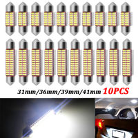 10ชิ้น31มิลลิเมตร36มิลลิเมตร39มิลลิเมตร41มิลลิเมตรรถไฟ LED หลอดไฟ C An BUS 4014 SMD 12โวลต์6500พันรถป้ายทะเบียนแสงอัตโนมัติภายในอ่านโดมโคมไฟ