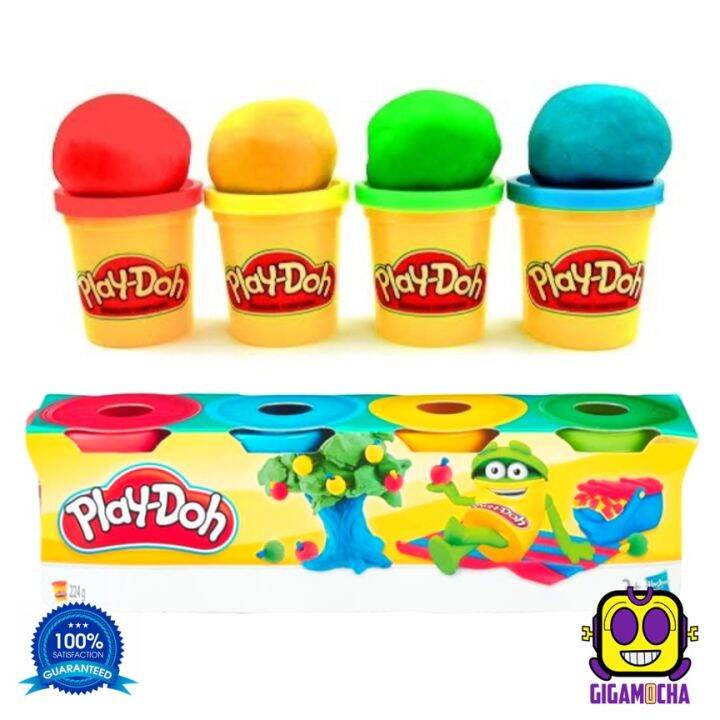 PlayDoh ORIGINAL Hasbro Set 4 Warna Basic Playdoh BESTSELLER Lazada