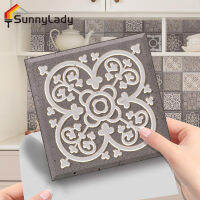 SunnyLady สติ๊กเกอร์ติดผนังห้องน้ำ (10X10ซม.),สติ๊กเกอร์ติดสติ๊กเกอร์ถอดได้สติ๊กเกอร์ติดผนังลายอิฐกระเบื้องจำนวน10ชิ้นศิลปะบนผนังสำหรับห้องครัวห้องน้ำ