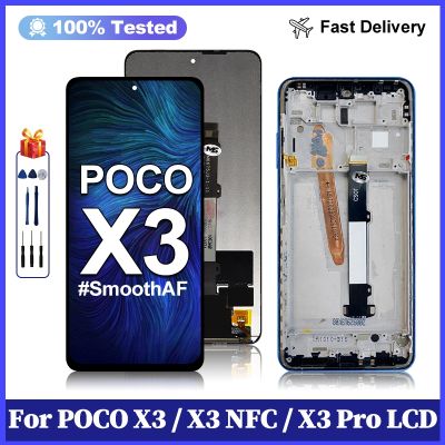 Original For Xiaomi POCO X3 LCD Display Touch Screen Digitizer Assembly For POCO X3 Pro NFC LCD M2102J20SG Display Replace Parts