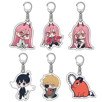 Anime Chainsaw Man Pochita Keychains - Hayakawa Aki Power Cosplay Metal Key  Chains Backpack Accessory Gifts for Women Men