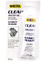 WALTEK 104 CLEAR HIGH-TEMP RTV SILICONE กาวปะเก็นซิลิโคน กาวทาประเก็น กาวทาประเก็นรถ กาวทาประเก็นฝา ทนความร้อนสูง เหนียว ยืดหยุ่น ขนาด 85ml