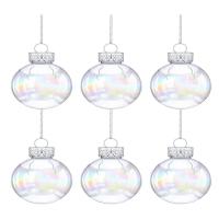 Clear Ornament Balls Fillable 2.5 Inch Fillable Clear Bulb Ball Christmas Decorative Balls For DIY Art Wedding And Party Favors Craft Supplies methodical