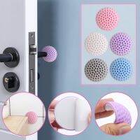 Door Stopper Silicone Handle Bumpers Self Adhesive Honeycomb Porte Pad Mute Stikcer Round Square Wall Deurstopper Protector Pad Decorative Door Stops