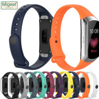 Migeet สายรัดซิลิโคนสำหรับ Samsung Galaxy Fit SM-R370กำไลข้อมืออัจฉริยะสายรัดข้อมือยางเปลี่ยนที่สำหรับ SM-R370