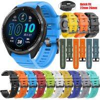 Tali silikon cepat cocok untuk Garmin Forerunner 965 Band Enduro Mk2 2i 1 Epix Gen 2 karet lembut Fenix 7 6X 5 3 22/26MM gelang jam