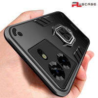 PlusCase สำหรับ Tecno Pova 5 Pro Stand Armor Case พร้อมฝาครอบเลนส์กล้องเกรดทหาร Heavy Duty Protective Casing