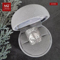 MT แหวนเงินแท้ รูปปลา สไตล์ชาวเขา (ปรับขนาดได้) งานรมดำ ไซส์: 58, 60 Solid 925 Sterling Silver Ring (sr384) MT Jewelry มณีธารา