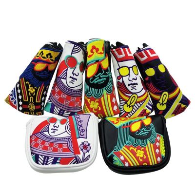 ☽✵ Kings and Queens and Knights Golf Club Putter Headcovers Driver Woods Hybrid Golf Club Headcovers ปลอกหุ้มหัวไม้กอล์ฟ