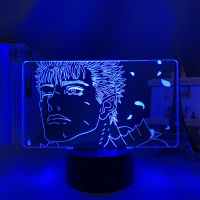 Berserk Led Night Light for Kids Bedroom Decor Nightlight Birthday Gift Bedside Table 3d Lamp Anime Berserk Guts