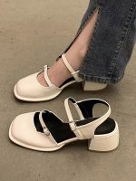 2023 New Sandals for Women Ladies Casual Spring Summer Hollow Out Mary Janes Shoes Elegant Ladies Party Pumps Female High Heels