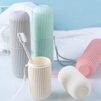 【CW】℗  Toothbrush Cover Cup Toothpaste Holder Storage Camping Organizer Toiletries