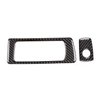 Carbon Fiber Car Co-Pilot Panel Decoration Cover Trim Glove Box Switch Frame Sticker for - F30 F32 F34 Interior