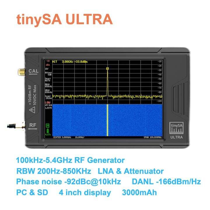 ultra-screen-display-tiny-spectrum-analyzer-100khz-5-3ghz-4-inch-handheld-with-3000mah-battery