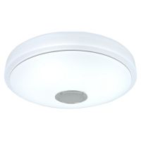 LED Ceiling Light with Speaker and Remote Control, 24W RGB Smart Music Ceiling Light with APP Control 3000-6000K