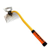 Weed Remover Hand Tool Weed Remover Tool Artifact Tool Weed Remover Stainless Steel Uprooting Weeder with Long Handle and Multi-teeth for Farm Garden Backyard Yard present