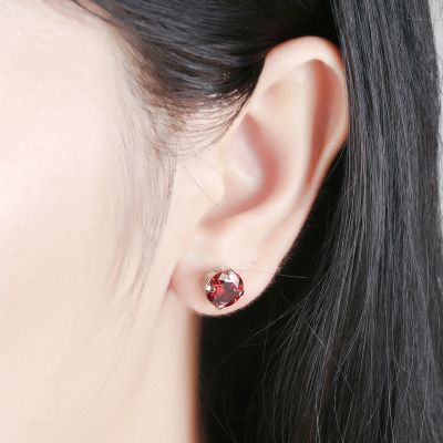 [COD] 8mm Earrings with Stones Fashion Jewelry Earring 2019 Designer Stud KoreaTH