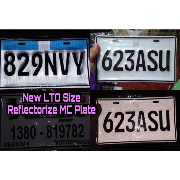 REFLECTORIZED LTO SIZE MCPLATES | Lazada PH