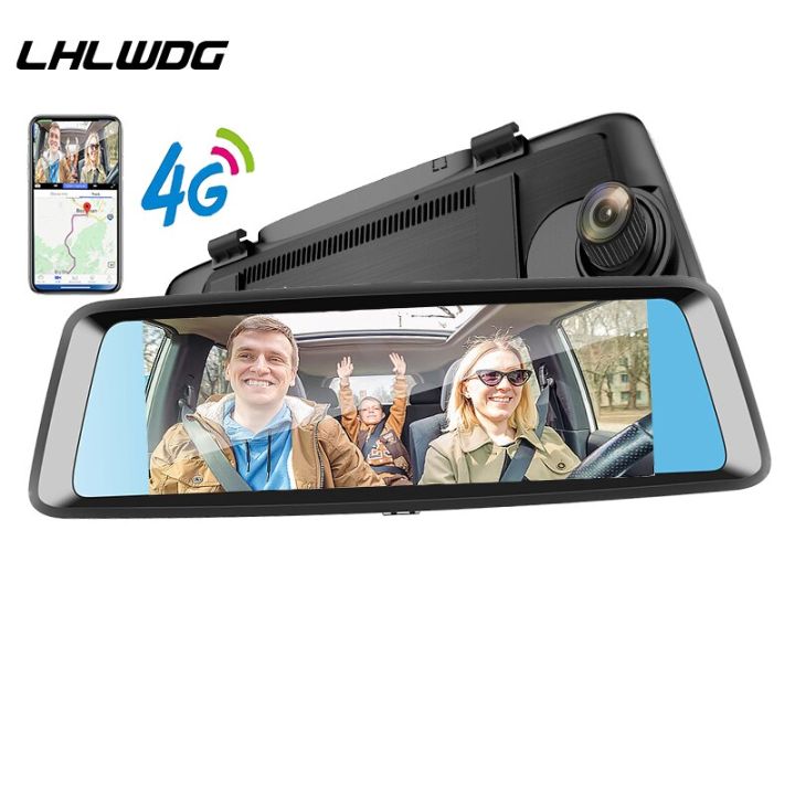 กล้องติดรถยนต์-lhlwdg-7นิ้ว4g-เครื่องบันทึกวีดีโอกระจกรถยนต์-dvr-1080p-หน้าจอสัมผัสสำหรับรถยนต์เลนส์คู่กล้องกล้องติดรถยนต์แผงหน้าปัด
