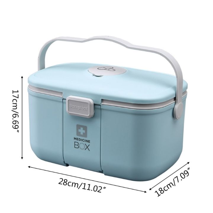 yf-household-large-capacity-medicine-storage-with-small-pill-organizer-handle-layer-removable-tray-aid-bin