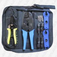 Solar Hand Tool Sets photovoltaic crimping tool wire stripping plier cable cutter solar Connectors and spanner Wires Leads Adapters