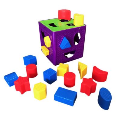 บล็อกหยอด 360 องศา ของเล่นเสริมพัฒนาการเด็กปลอดสารพิษ เป็นของเล่นเสริมทักษะเด็ก - หลากสี