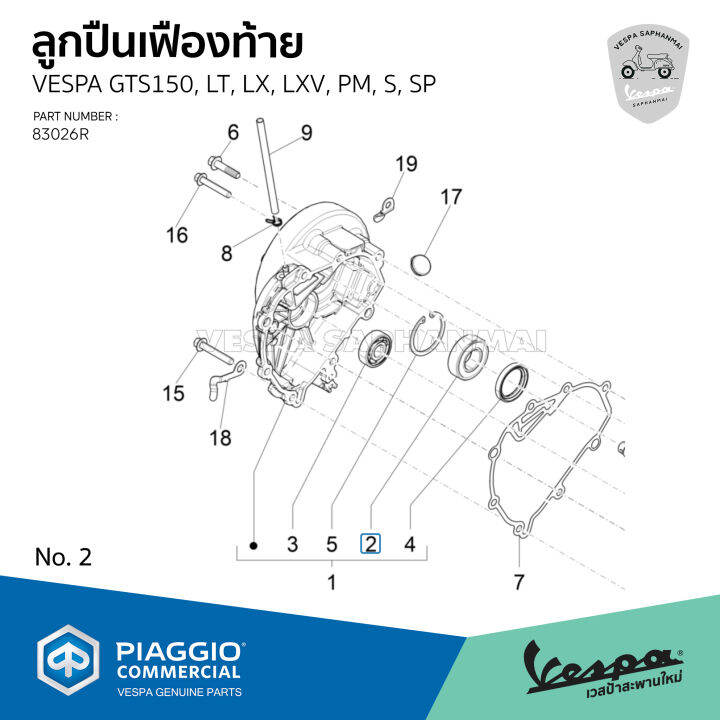 83026r-ลูกปืน-เฟืองท้าย-vespa-gts150-lt-lxv-lx-s-sprint-primavera-ของแท้เบิกศูนย์เวสป้า