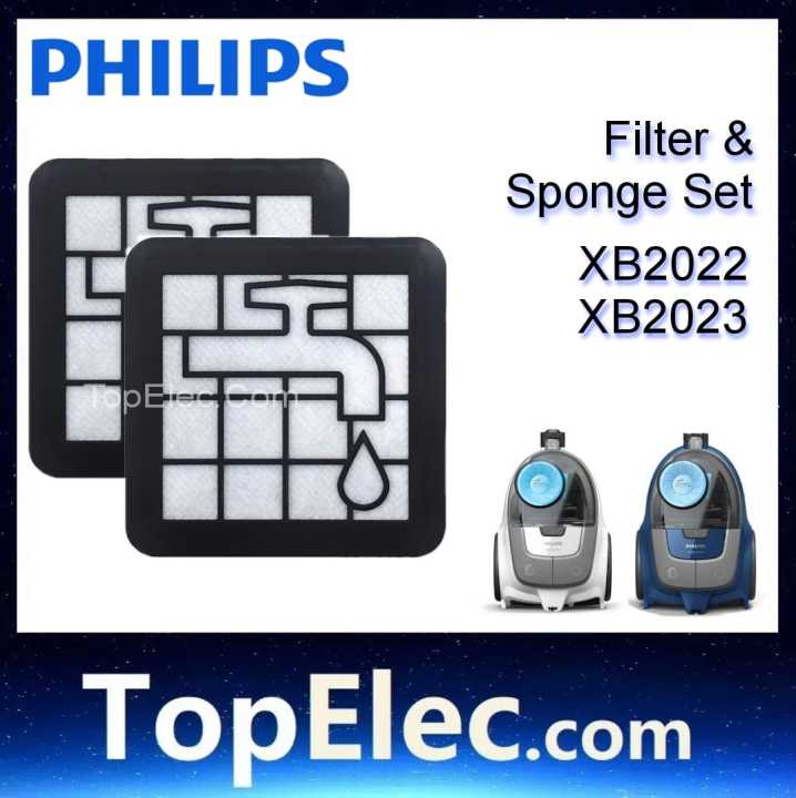 Philips vacuum cleaner filter XB2022 XB2023 HEPA SPONGE PAIP XB-2022 XB ...