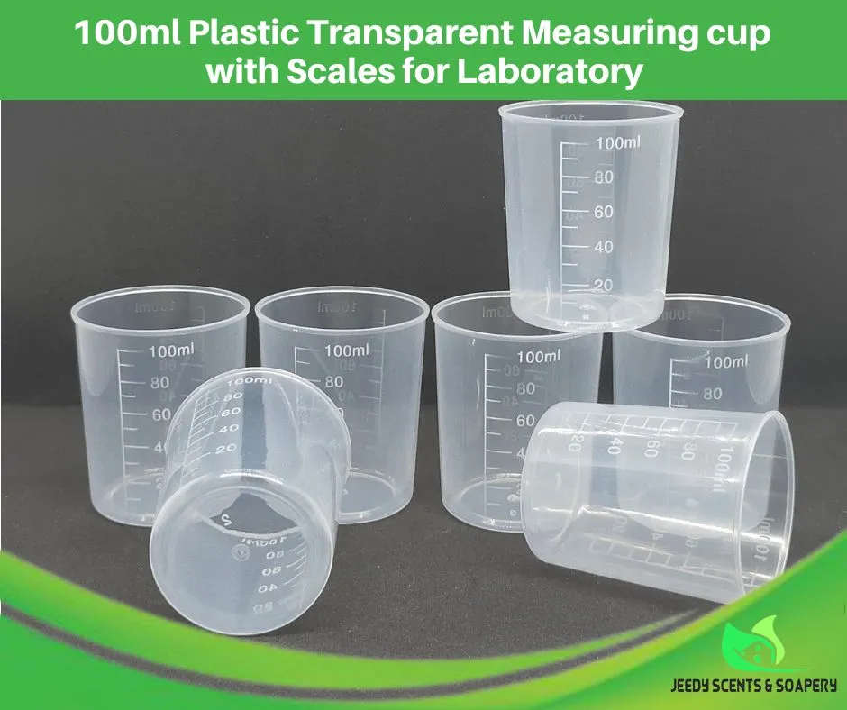 2pcs 100ml Plastic Measuring Scale Cups Transparent Chemical Industry Cone  Liquid Container Graduated Cups Measurement Cups 