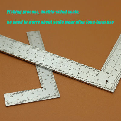 Woodworking Square Square Tool Escuadras De Construccion L-shaped Steel Ruler High-precision Scale Corner Ruler Speed Square