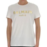 Balmain Tees Logo Letter Printed Allmatch Tshirt 100% Cotton Gildan