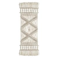 Macrame Placemats Bohemian Pot Holder Macrame Trivets Farmhouse Rectangle Cotton Rope Placemats Boho Coaster for Kitchen Decorations 22x62cm/8.7x24.4 inches pretty