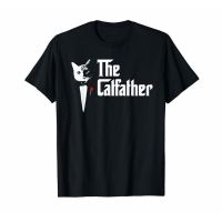[][]ขายดี เสื้อยืด ผ้าฝ้าย พิมพ์ลาย The CatFather Dad S1437 For Fe s BBdhad51PNipfg78 สําหรับผู้ชาย