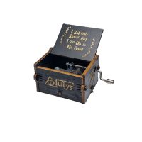 Creative Handicraft Hand Cranked Music Box Dark Mini Music Box Small Creative Birthday Gift for Male and Female Students