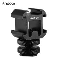 【คุณภาพสูง】Andoer อะแดปเตอร์เมาท์ขาตั้งกล้อง 3 Cold Shoe Mount Adapter สําหรับกล้อง Dslr