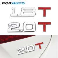 【Special offer】 FORAUTO สติกเกอร์รถ3D โลหะกระจกสะท้อนแสงกระบอกสูบทำงานปริมาณโลโก้ตราสัญลักษณ์1.8 T 2.0 T Decal