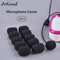 JvGood 10PCS ฝาครอบไมโครโฟนที่หุ้มหัวไมโครโฟนฟองน้ำชุดหูฟังครอบ Mic โฟมหุ้มฝาครอบกันขีดข่วนสำหรับ Gooseneck การประชุม Mic