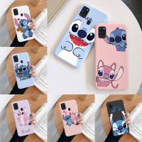 Lilo Stitch Phone Case For Samsung Galaxy A21S Camera Protect Soft Cover Silicone Cute Cartoon Funda For Samsung A 21S Bag Shell Phone Cases