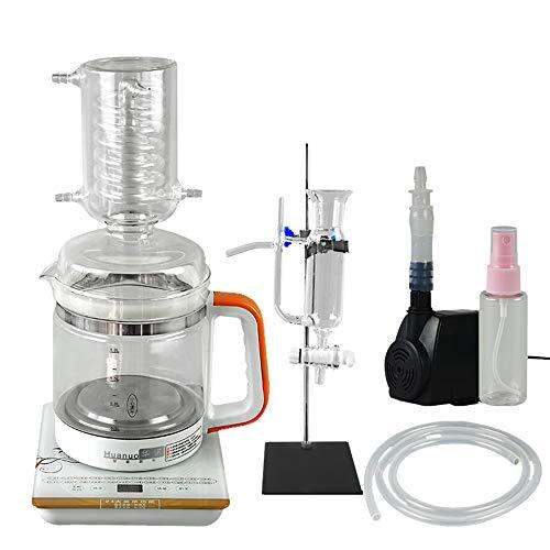 220V Glass Distiller Essential Oil Extraction Pure Dew Moonlight Still