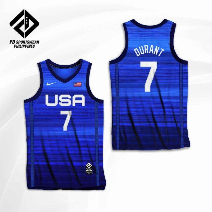 USA BASKETBALL OLYMPICS 2021 DARK FD FULL SUBLIMATED JERSEY Lazada PH
