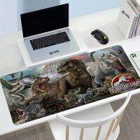 แผ่นรองเมาส์การ์ตูน Jurassic Park Keyboard ขนาดใหญ่ Mausepad อะนิเมะเกมตู้พรม Kawaii อุปกรณ์เกม PC Varmilo Mousepad