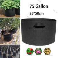 75 Gallon Hand Held Plant Grow Bags Fabric Pot Jardim Orchard Garden Flowers Plant Growing Container Gardening Tools YB21TH