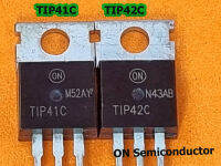 TIP41C TIP42C TO-220 (ON Semiconductor Corporation (ON)ทรานซิสเตอร์แบบเสียบตรง ของแท้นำเข้าจากต่างประเทศ