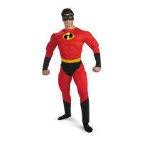 สินค้าขายดี+++ ชุดแฟนซีคอสตูมสำหรับผู้ใหญ่ Mr.Incredible Adult costume แบบหนังดังเป็นชุดสวยงาม แบบมีกล้ามใส่สบาย ความสูง 170-185 cm. ##ชุดแฟนซี ชุดเด็ก การ์ตูน Fancy Kids Christmas Haloween