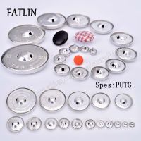 100Sets 16L-80L Aluminum Covered Cloth Fabric Buttons DIY Handmade Metal Bread Shape Round Fabric Accessories Free Shipping PUTG Haberdashery