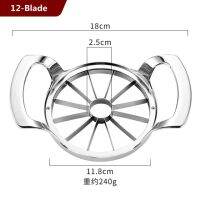 คุณภาพสูง8/12ใบมีดขนาดใหญ่ Apple เครื่องตัดที่สไลด์ผักสเตนเลส Ultra-Sharp ผลไม้ Corer Slicer อุปกรณ์เครื่องใช้ในครัว