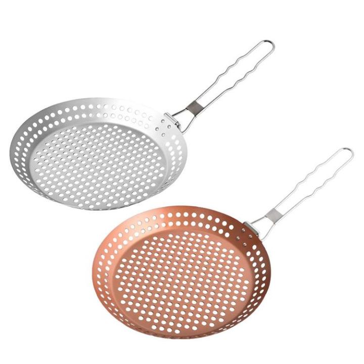 Cast Iron Grill Pan Safe Griddle Plate 4-Grid Non Stick Quick