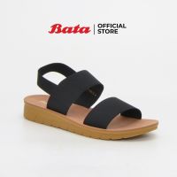 ✙ Bata บาจา รองเท้าแตะแบบรัดส้น รองเท้าลำลองส้นแบน สวมใส่ง่าย น้ำหนักเบา ไม่ลื่น สำหรับผู้หญิง รุ่น Win สีดำ - 5616873