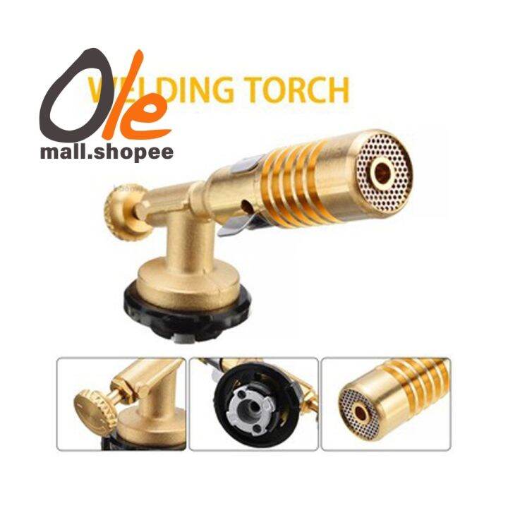 All Bronze Welding Nozzle Blow butane Torch gun Propane Gas Plumbing